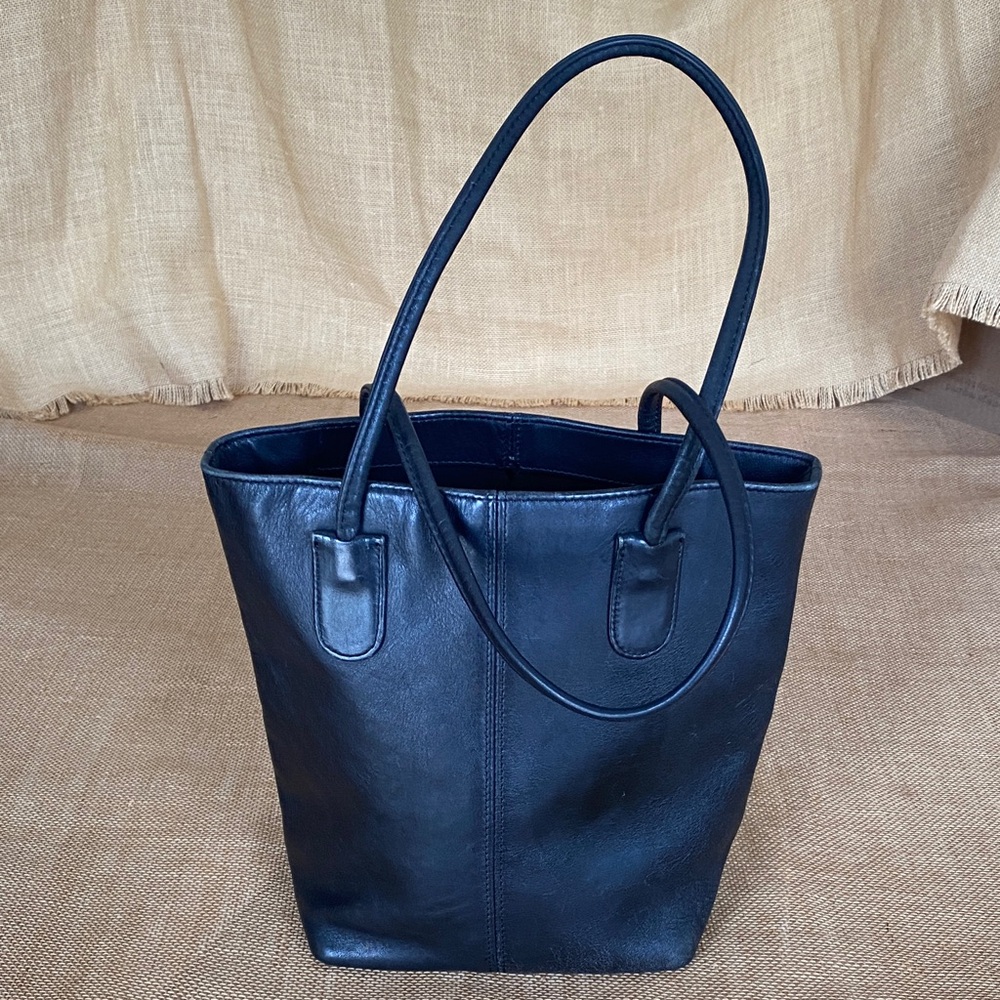 Coach Black Leather Tote Bag - Picture 2 of 15